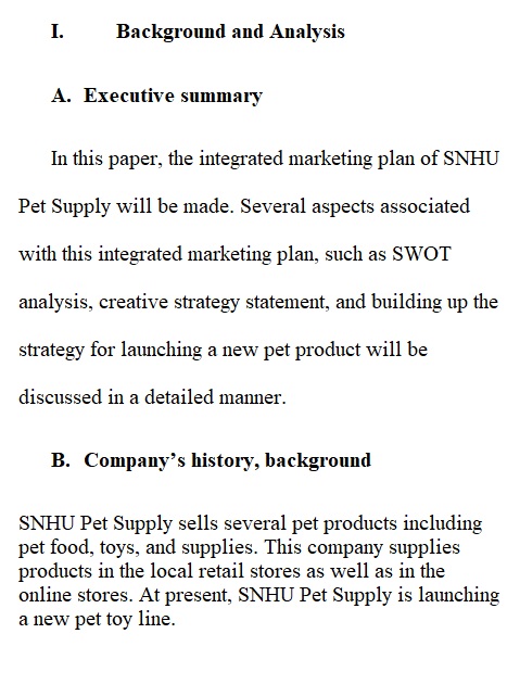 7-1 Final Project Submission: Integrated Marketing Communications Plan